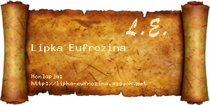 Lipka Eufrozina névjegykártya